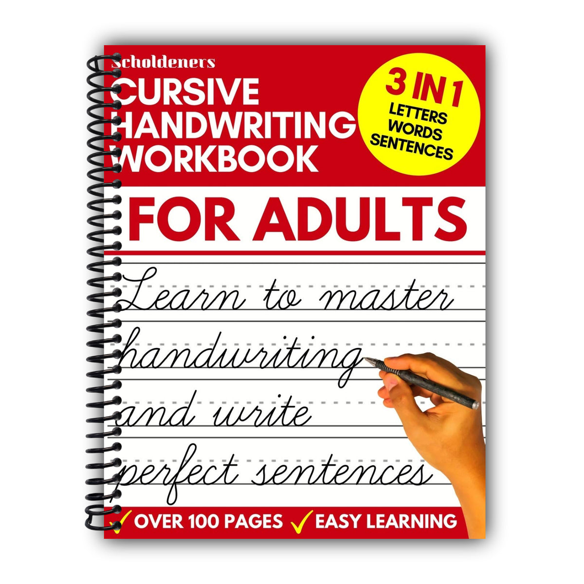 Cursive Handwriting Workbook for Adults: Learn Cursive Writing for Adults (Adult Cursive Handwriting Workbook)