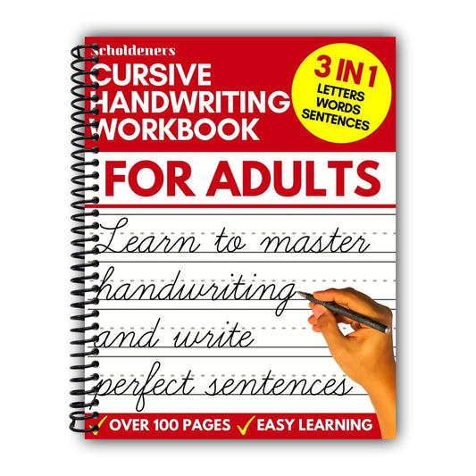Cursive Handwriting Workbook for Adults: Learn Cursive Writing for Adults (Adult Cursive Handwriting Workbook)