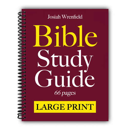 Bible Study Guides 66 Pages LARGE PRINT: A Complete KJV Companion in Easy-Reading Type | Summary Outlines with Themes, Verses, Key People, Life Application, Reflection Questions and Journaling Lines [Spiral-Bound]