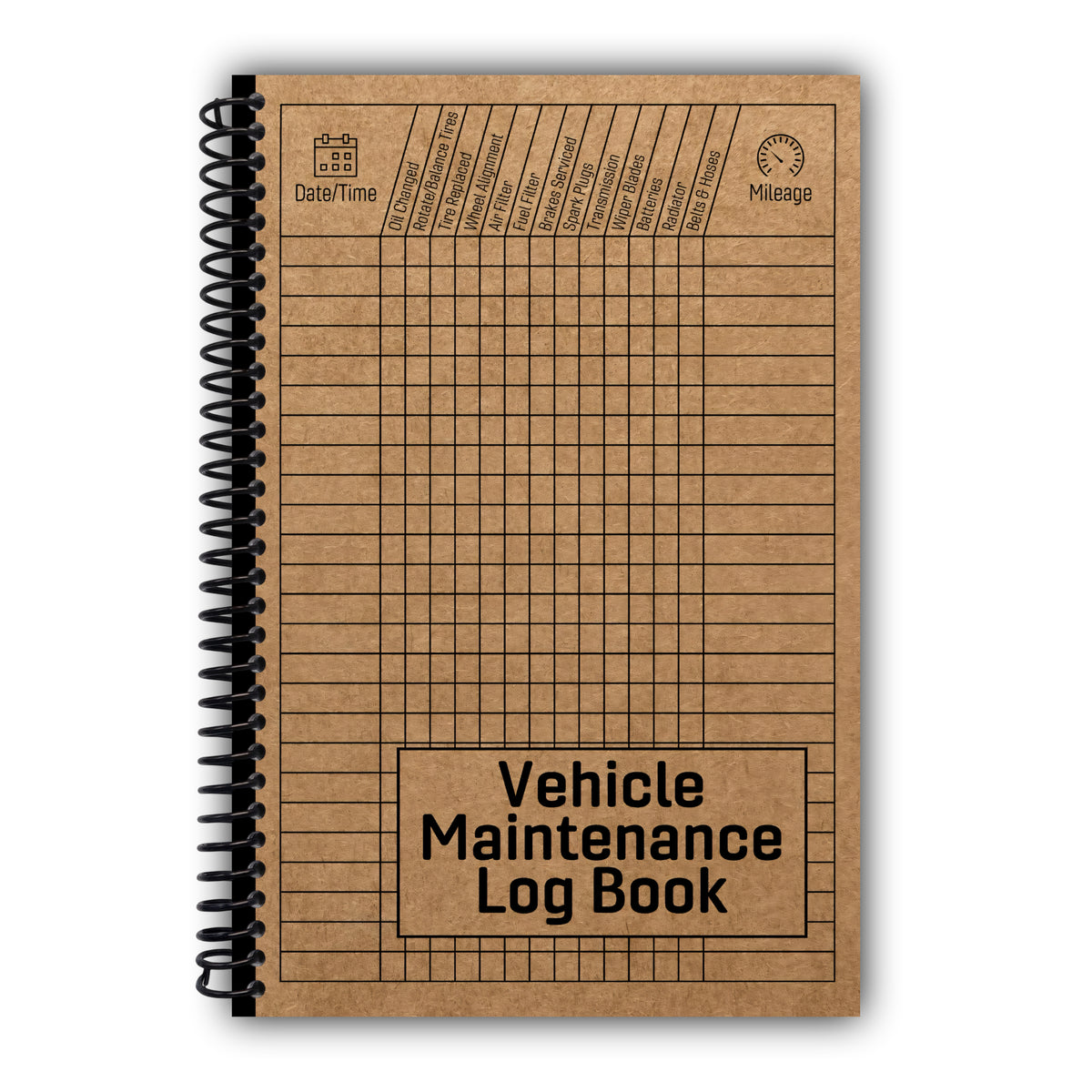 Vehicle Maintenance Log Book: Car Repair Journal / Automotive Service Record Book / Oil Change Logbook / Auto Expense Diary / Engine Autolog / Automobile, Truck Or Motorcycle Owner Gift Notebook [Spiral-Bound]