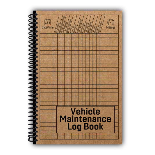Vehicle Maintenance Log Book: Car Repair Journal / Automotive Service Record Book / Oil Change Logbook / Auto Expense Diary / Engine Autolog / Automobile, Truck Or Motorcycle Owner Gift Notebook [Spiral-Bound]
