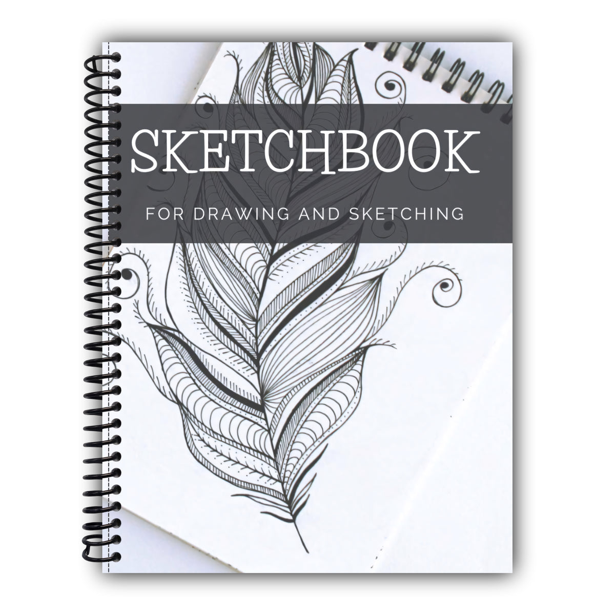 Sketchbook For Drawing And Sketching: 100 Blank Pages, Artist Sketch Pad, Durable Acid Free Drawing Paper, Ideal for Kids & Adults, White, 8' x 11.5' [Spiral-Bound]
