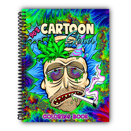 Stoner Coloring Book: Trippy Psychedelic Stoner 420 Coloring Pages For Adults With Many Favorite Characters For Stress Relief And Relaxation (German Edition) [Spiral-Bound]