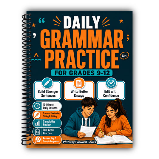 Daily Grammar Practice For Grades 9-12: A 36-Week Workbook To Build Stronger Sentences And Write Better Essays With 10-Minute High School Grammar, Punctuation, And Editing Practice & Answer Key [Spiral-Bound]