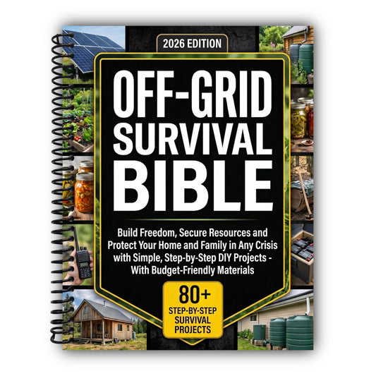 The Off-Grid Survival Bible: Build Freedom, Secure Resources and Protect Your Home and Family in Any Crisis with Simple, Step-by-Step DIY Projects – With Budget-Friendly Materials [Spiral-Bound]