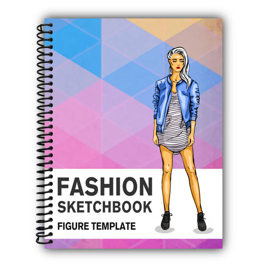 Fashion Sketchbook Figure Template: 430 Large Female Figure Template for Easily Sketching Your Fashion Design Styles and Building Your Portfolio [Spiral-Bound]