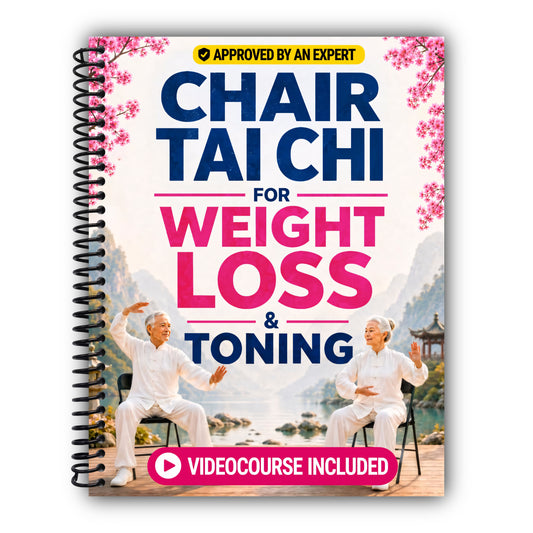 Chair Tai Chi for Weight Loss and Toning: A 28-Day Full-Body Program with Step-by-Step Guidance to Lose Weight, Tone Your Arms, Legs, and Core. ... 100+ Illustrations (Chair Tai Chi for Life) [Spiral-Bound]
