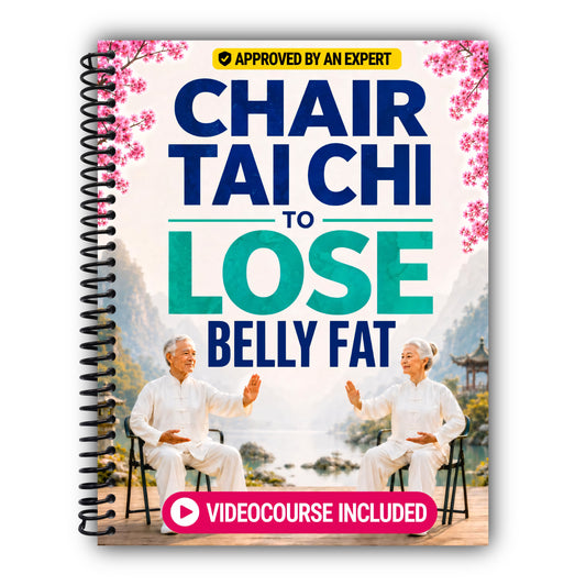 Chair Tai Chi to Lose Belly Fat: Gentle 10-Minute Seated Routines to Shape Your Waist, Improve Mobility, and Boost Your Energy — Includes a 28-Day ... and Tracking Chart (Chair Tai Chi for Life) [Spiral-Bound]