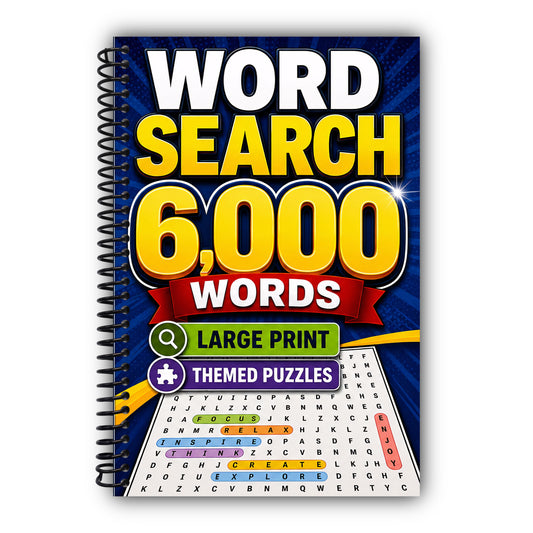 The Ultimate Book of Large Print Word Search Puzzles: 6,000 Words - 224 Themed Puzzles - Large Print Word Finds for Adults, Seniors, and Teens [Spiral-Bound]