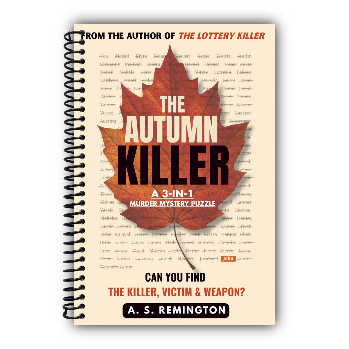 The Autumn Killer: A 3-in-1 Murder Mystery Logic Puzzle [Spiral-Bound]
