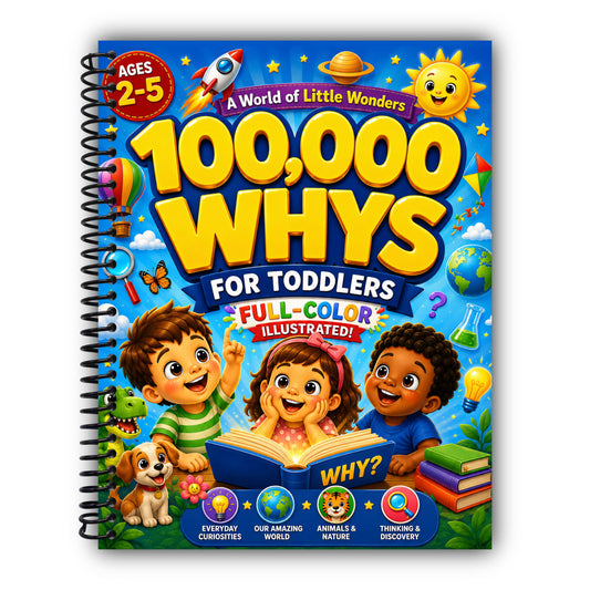 100,000 Whys for Toddlers – A World of Little Wonders: Full-Color Answers to Your Child’s Endless Whys About Everyday Wonders, Inspiring Curiosity & Fun Learning for Ages 2–5 | Perfect for Bedtime [Spiral-Bound]