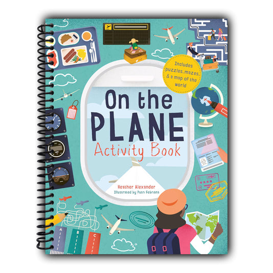 On The Plane Activity Book: Includes puzzles, mazes, dot-to-dots and drawing activities [Spiral-Bound]
