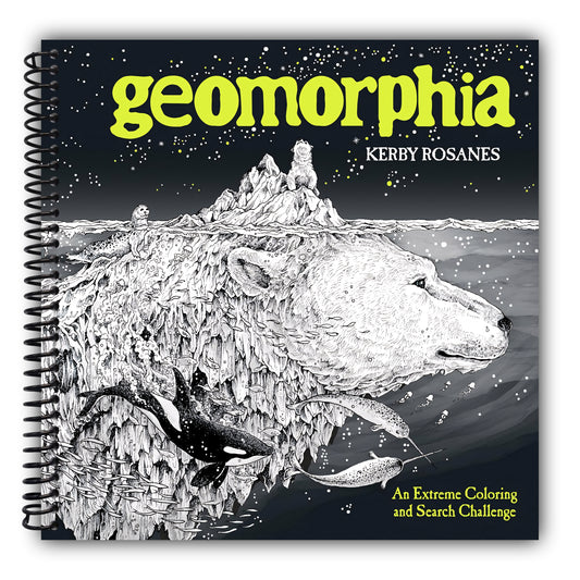 Geomorphia: An Extreme Coloring and Search Challenge [Spiral-Bound]