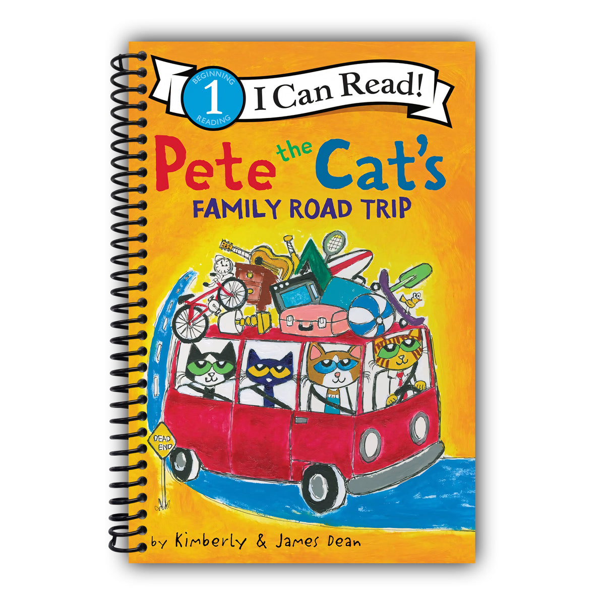 Pete the Cat’s Family Road Trip: An Early Reading Book About Famous American Landmarks for Kids (Ages 4–8) (I Can Read Level 1) [Spiral-Bound]