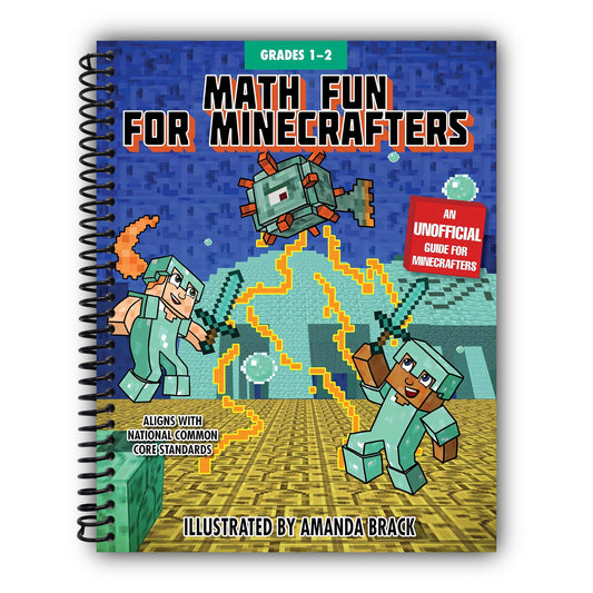 Math Fun for Minecrafters: Grades 1–2 [Spiral-Bound]