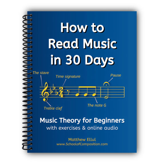 How to Read Music in 30 Days: Music Theory for Beginners - with exercises & online audio (Practical Musical Theory) [Spiral-Bound]