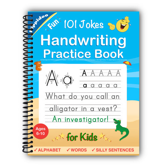 Handwriting Practice Book for Kids Ages 6-10 : Printing workbook for Grades 1, 2 & 3, Learn to Trace Alphabet Letters and Numbers 1-100, Sight Words, ... and Math Drills for Grades 1, 2, 3 & 4) [Spiral-Bound]