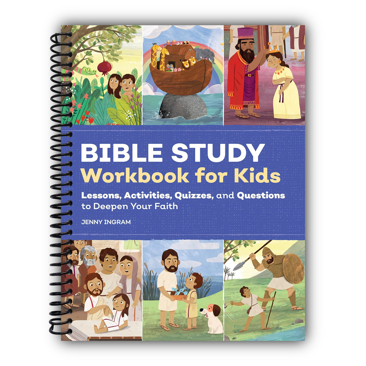 Bible Study Workbook for Kids: Lessons, Activities, Quizzes, and Questions to Deepen Your Faith (Bible Study Activity Books) [Spiral-Bound]