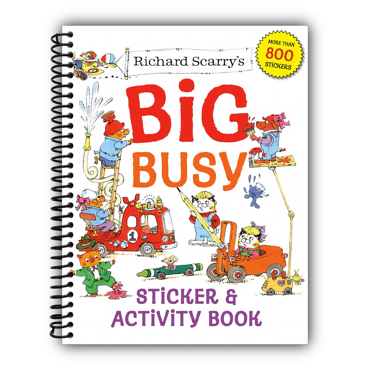 Richard Scarry's Big Busy Sticker & Activity Book [Spiral-Bound]