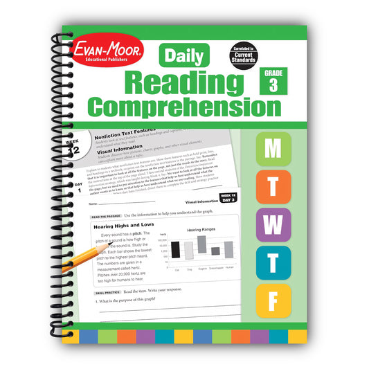 Evan-Moor Evan-Moor Daily Reading Comprehension Book, Teacher's Eddition, Grade 3 [Spiral-Bound]