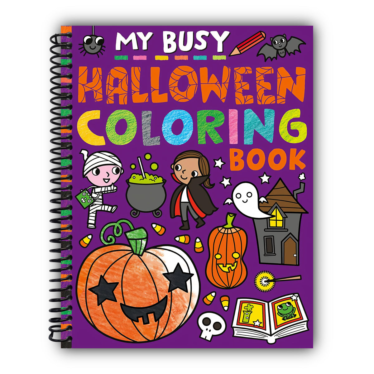 My Busy Halloween Coloring Book (My Busy Coloring) [Spiral-Bound]