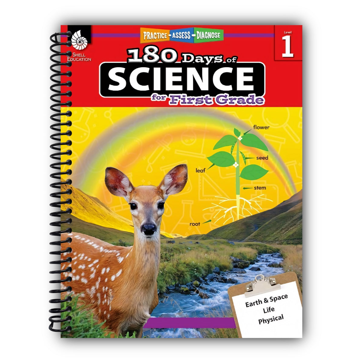 180 Days®: Science for First Grade: Practice, Assess, Diagnose [Spiral-Bound]