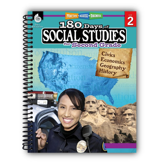 180 Days®: Social Studies for Second Grade: Practice, Assess, Diagnose [Spiral-Bound]